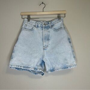 Zara Women High Waisted Button Fly Light Wash Denim Size‎ 0